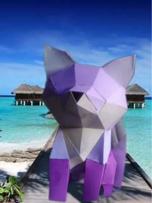 3D fox paper lantern diy kit - image4